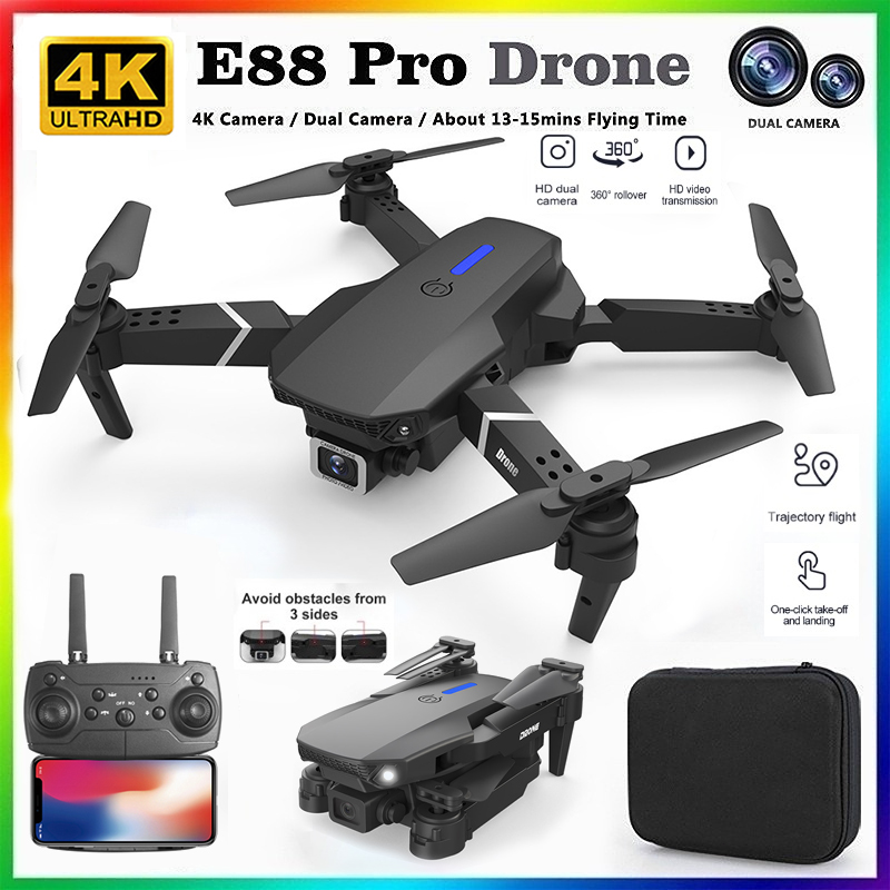 طائرة بدون طيار E88 احترافية ج - مراجعة Drone Camera Professional وسعره