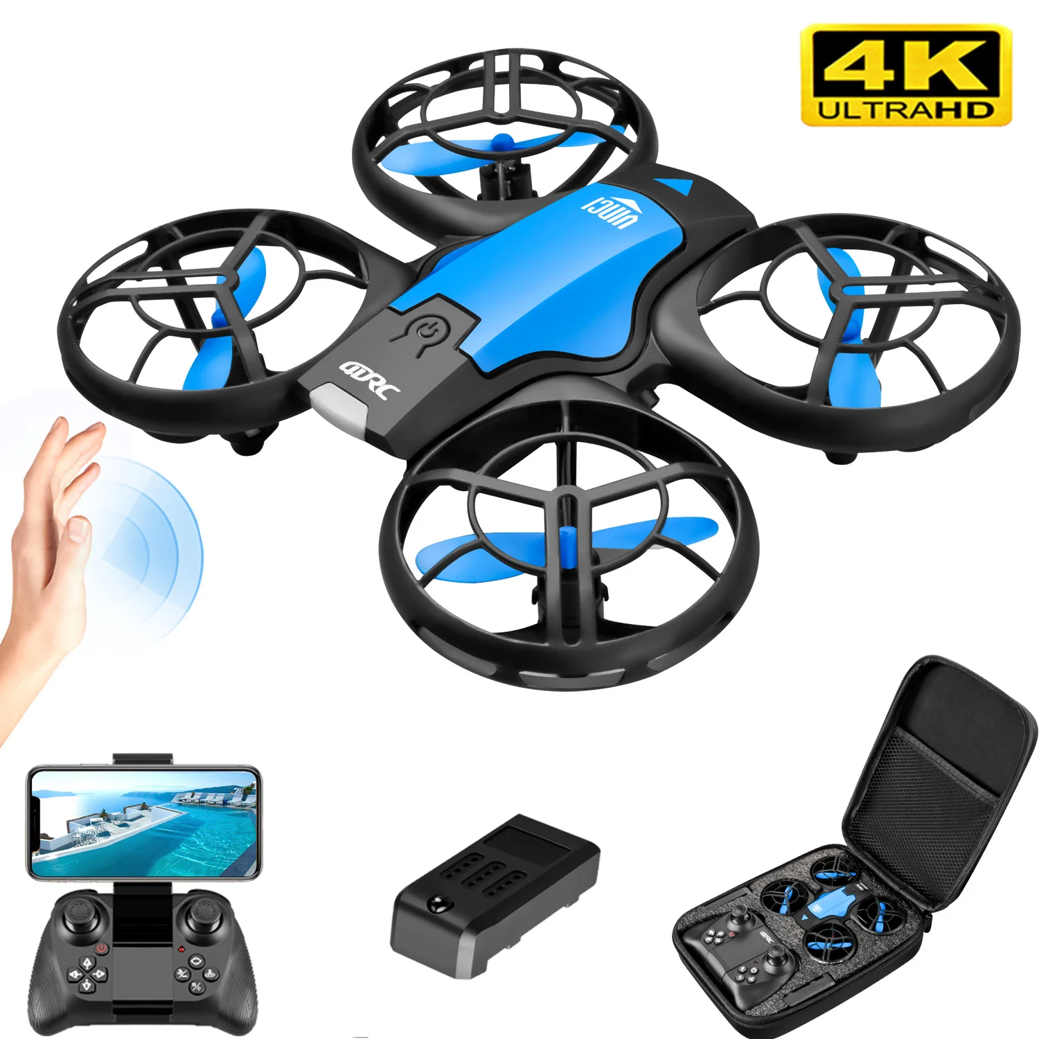 طائرة بدون طيار صغيرة جديدة V8 - مراجعة Drone Camera Professional وسعره